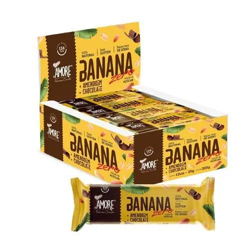 BANANA COM AMENDOIM E CHOCOLATE DIET 12X25g