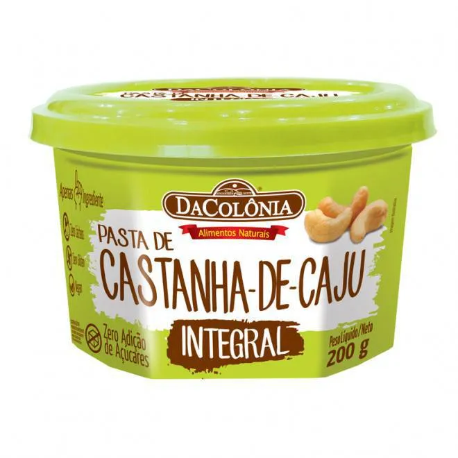 PASTA DE CASTANHA-DE-CAJU INTEGRAL 200G DaColonia