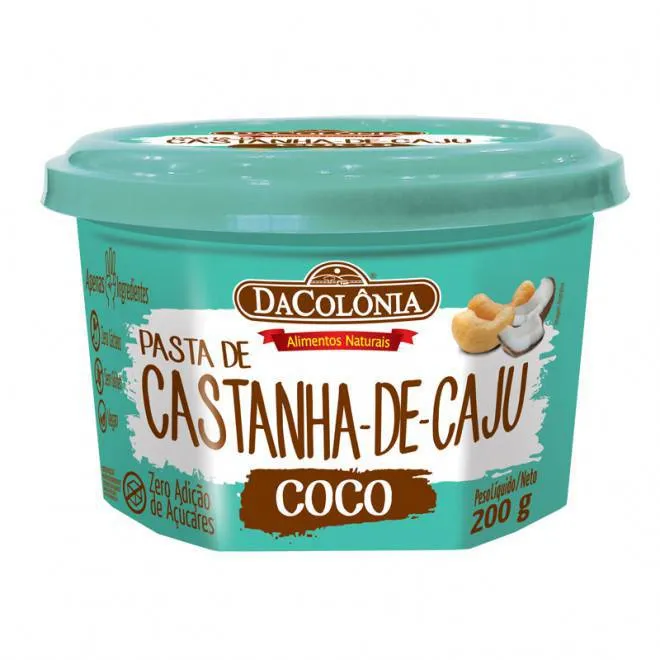 PASTA DE CASTANHA-DE-CAJU C/ COCO 200G DaColonia