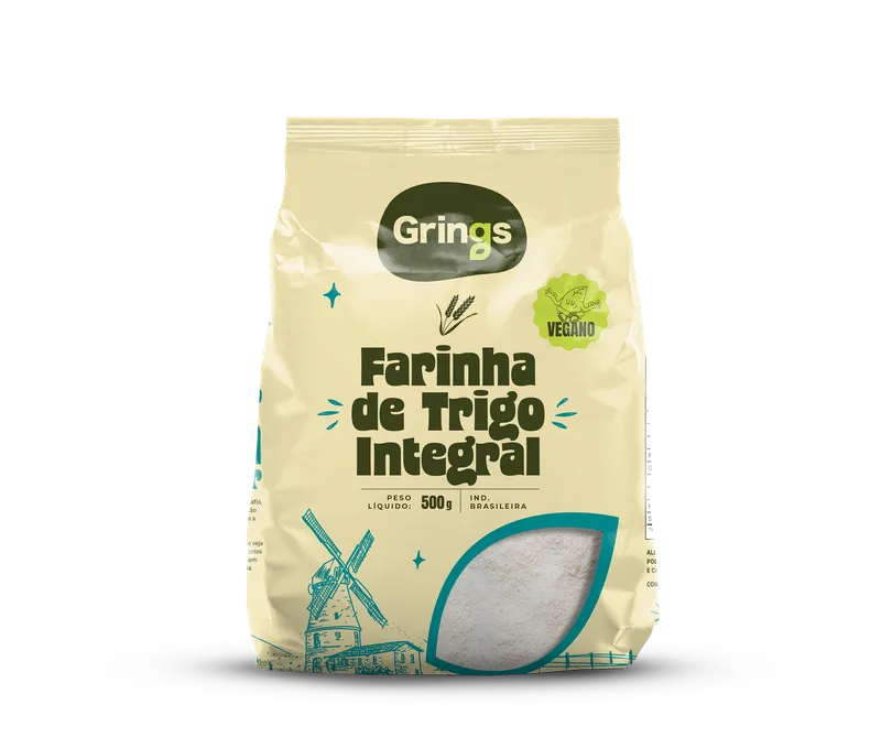 FARINHA DE TRIGO INTEGRAL 500G GRINGS