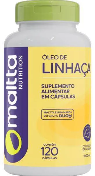 OLEO DE LINHAÇA 1000mg 120caps DUOM