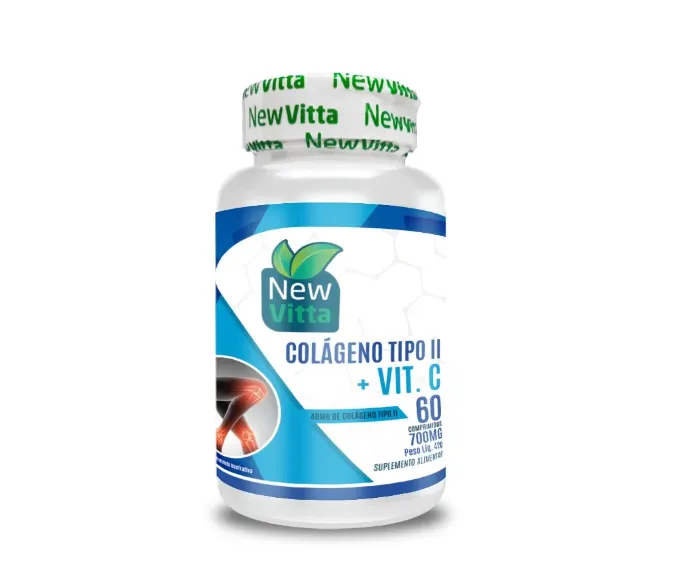 COLÁGENO TIPO II + VITAMINA C 700MG 60comp NEW VITTA