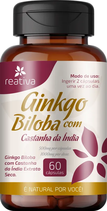 GINKGO BILOBA COM CASTANHA DA INDIA 60caps