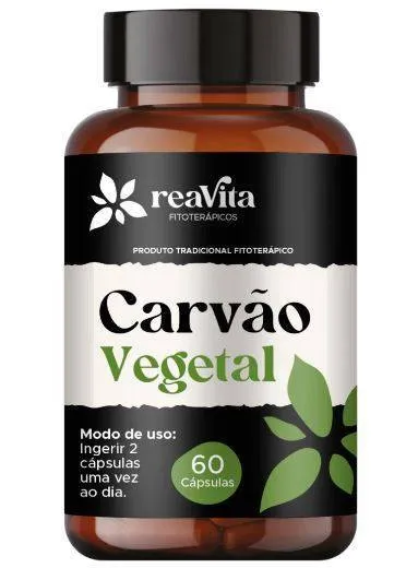 Carvão Vegetal 500MG 60caps Reativa