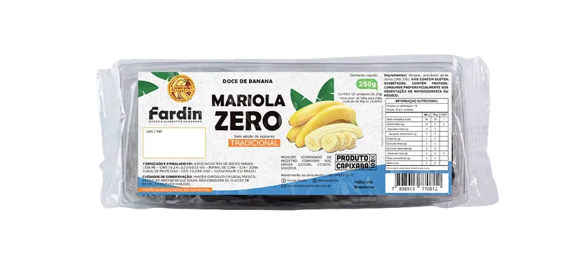 MARIOLA ZERO TRADICIONAL FARDIN 250g