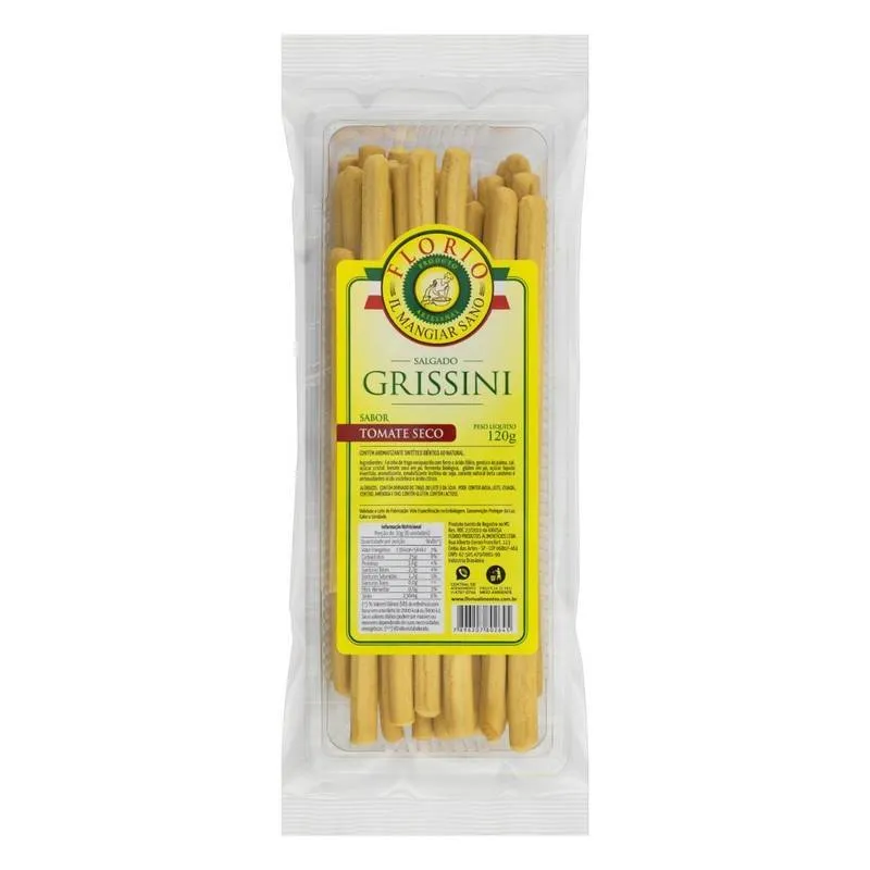 Palito Grissini Tomate Seco 120g Florio