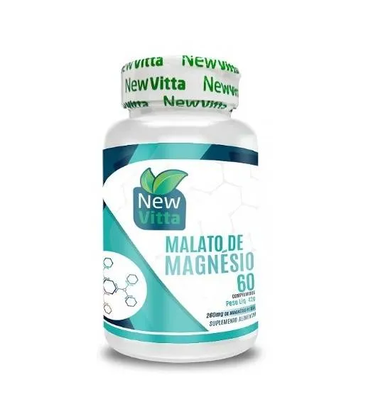 MALATO DE MAGNÉSIO 60 comp NEW VITTA