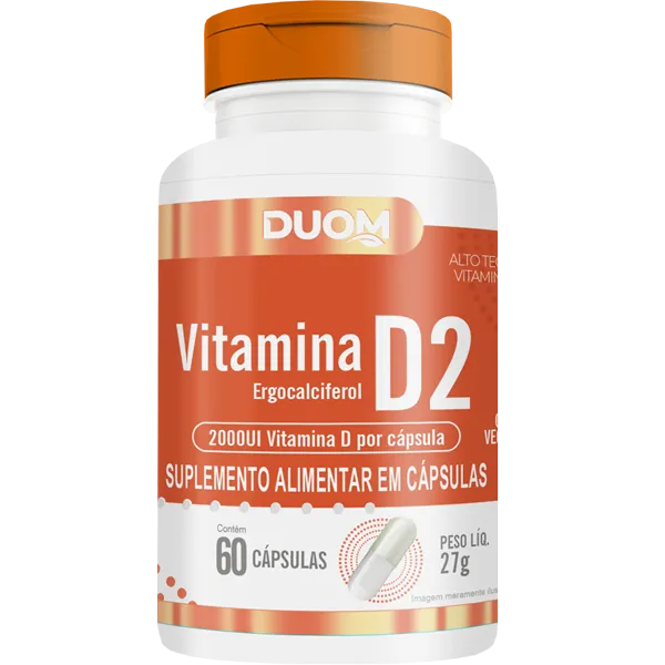 VITAMINA D2 ERGOCALCIFEROL 2000UI 450MG 60CAPS DUOM