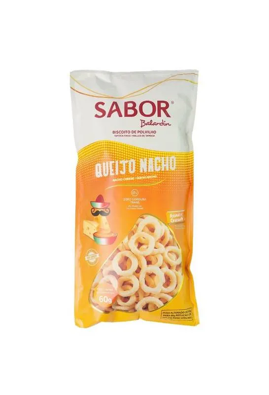 Biscoito Polvilho Queijo Nacho 60g Balardin