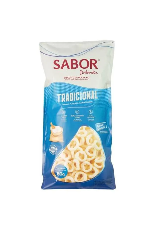 Biscoito Polvilho Tradicional Sem Glúten e Lactose Balardin 60g