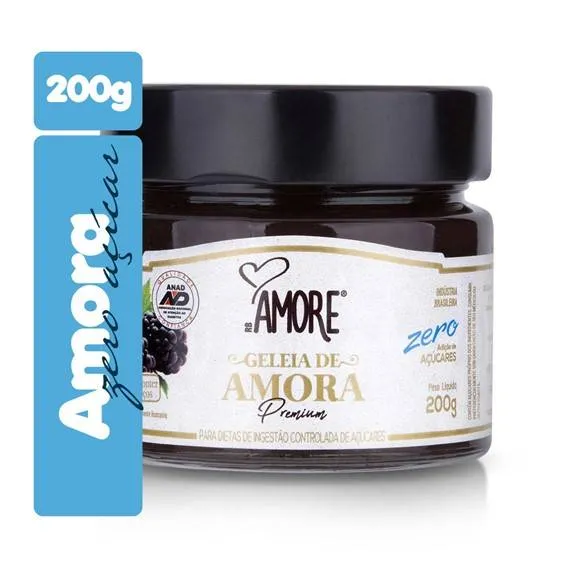 Geleia de Amora Premium Zero 200g Amore