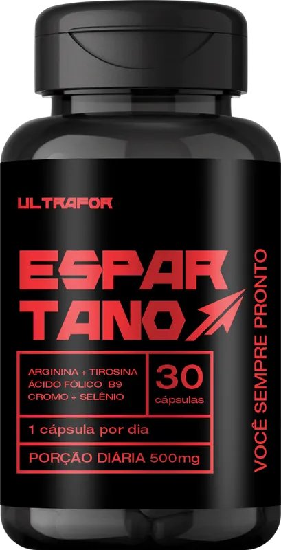 ESPARTANO (Arginina + Tirosina + B9 + Cromo + Selênio) 30Caps Ultrafor