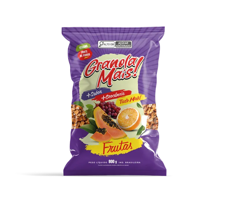 Granola Mais Fruta 800g Vegana Grings