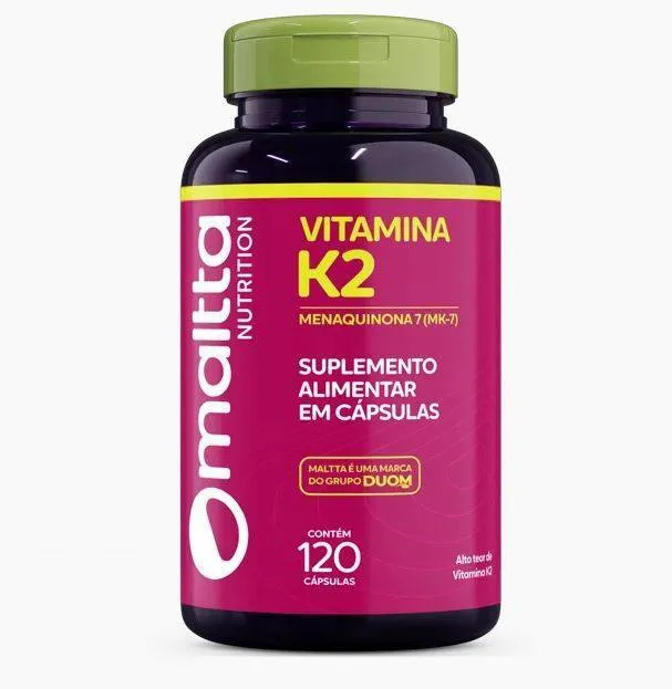 Vitamina K2 - Menaquinona 7(MK7) (1 ao dia) 120caps Duom