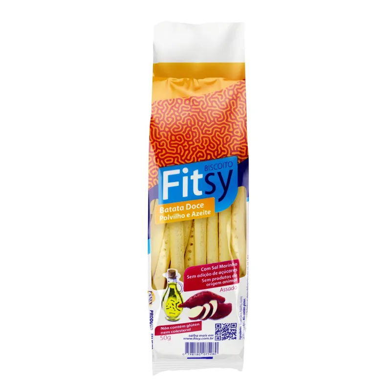 Snack Fitsy Palito Batata Doce Sem Glúten 60g Panen