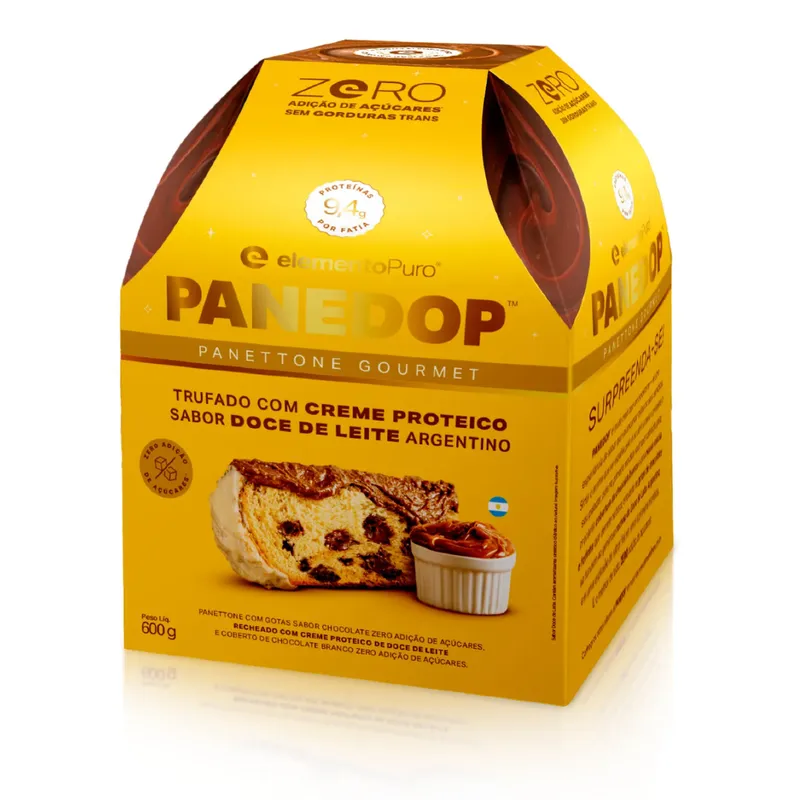 Panetone Panedop ZERO Doce de Leite 600g elementoPURO