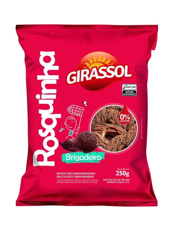 Rosquinha Brigadeiro Zero Lactose 270g Girassol