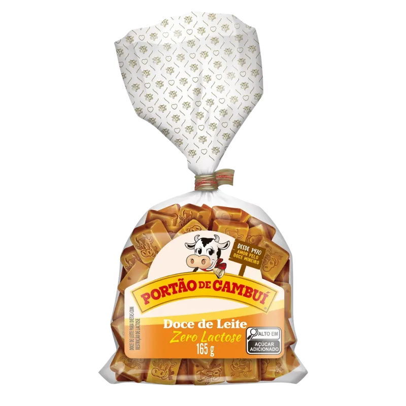 Doce de Leite em Tabletes Zero Lactose 165g Portão de Cambuí
