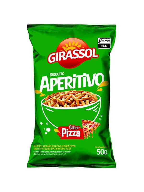 Biscoito Aperitivo Pizza 50g Girassol