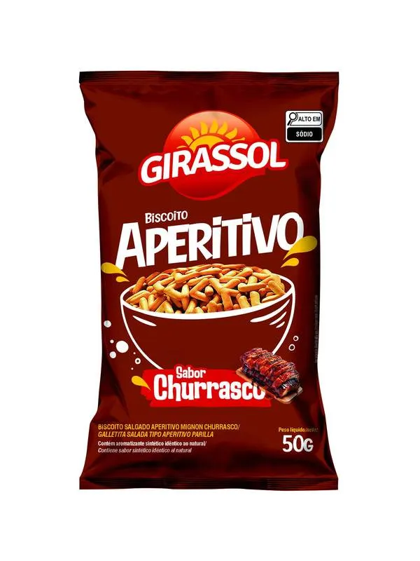 Biscoito Aperitivo Churrasco 50g Girassol