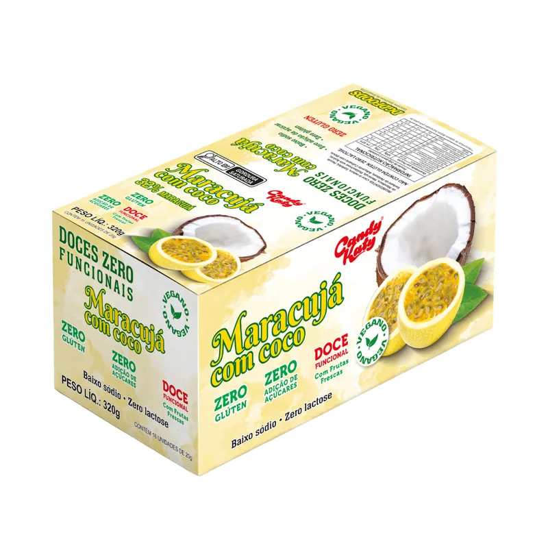 Maracuja c/ Coco Zero Açúcar 16X20g Dgd Foods