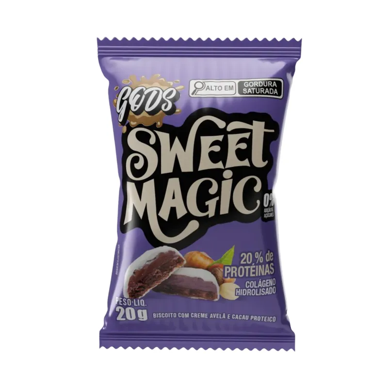 Sweet Magic Avelã + Colageno Hidrolisado 4g de Proteína Zero Açúcar 20g