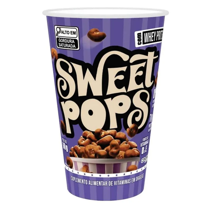 Sweet Pops Zero Açúcar + Colageno Hidrolisado Vit D e E 13g Proteina 60g Canibal Inc