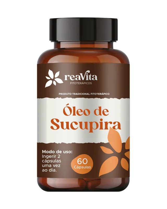 Óleo de Sucupira 1000mg 60Caps Reavita