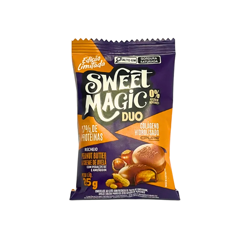 Sweet Magic Duo Amendoim e Avelã + Colag. Hidrolisado 25g Canibal Inc