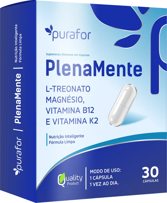 Plenamente (L-treonato + B12 + K2) 30caps Purafor