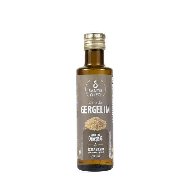 Oleo de Gergelim Extravirgem Prensado a Frio 200ml Santo Óleo