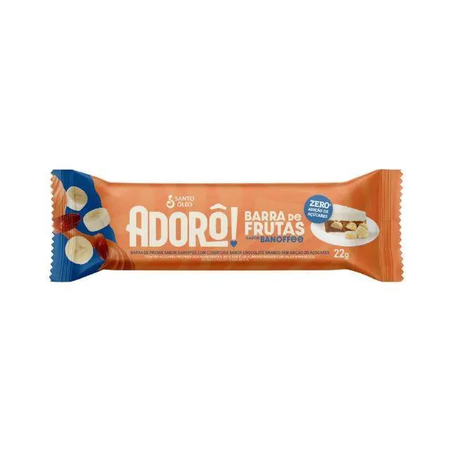 Barrinha de Frutas Banoffe Zero Açúcar 22g Adorô