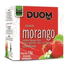 Chá Misto de Morango 10 sachês Duom