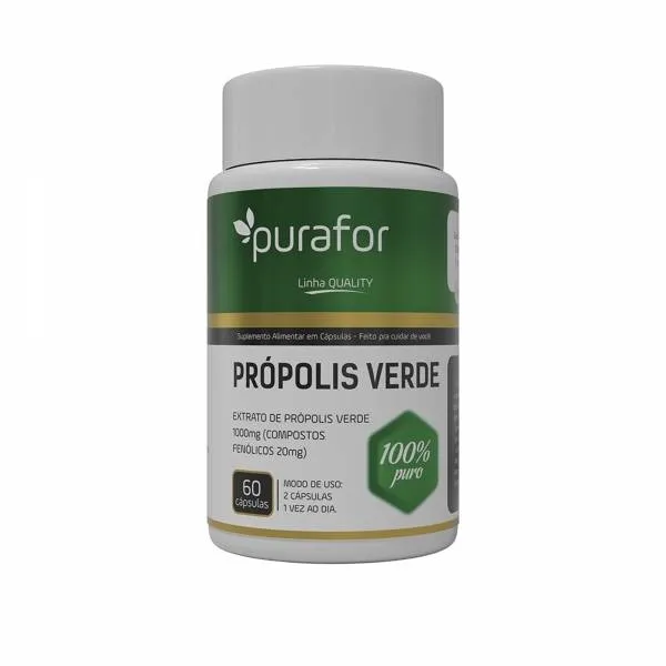 Própolis Verde 60cap PURAFOR