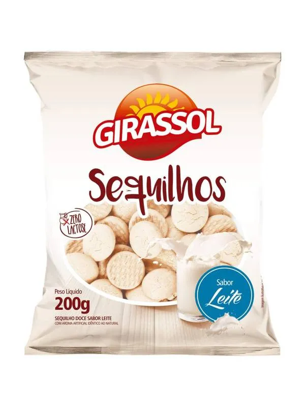 Sequilhos Sabor Leite Zero Lactose 200g Girassol