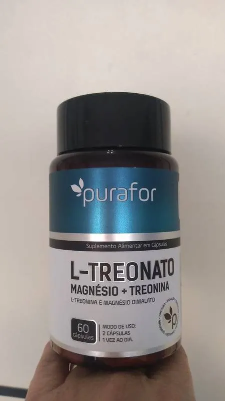 L- Treonato Âmbar Magnésio + Treonina 60cap
