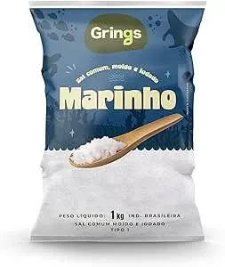 Sal Marinho Comum Moido Iodado 1kg