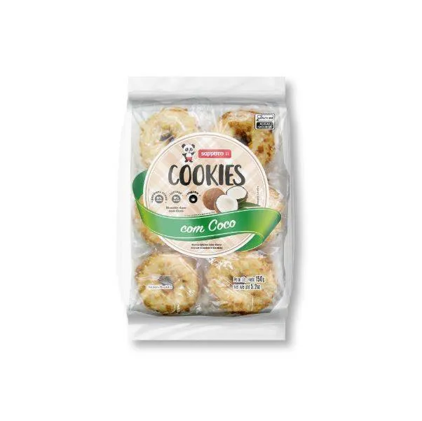 ROSQUINHA COOKIES COM COCO 150G SAPPORO